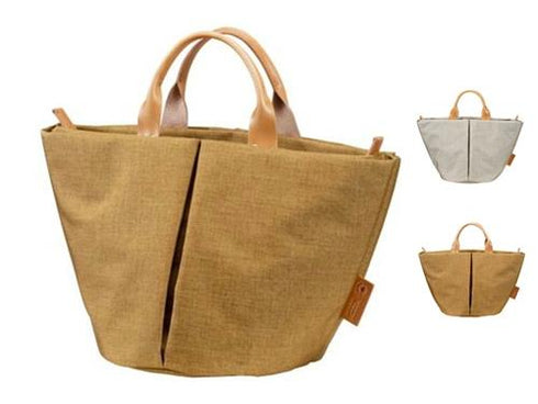 【豊岡鞄 つつむ S1802 グレーベージュ】TUTUMU SP Marche mini トートバッグ